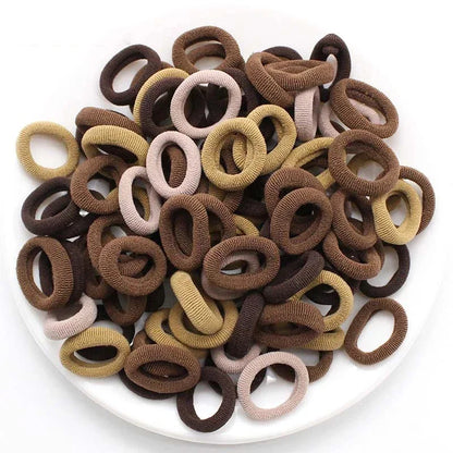 Nylon Mini Elastic Hair Ties, Assorted Packs