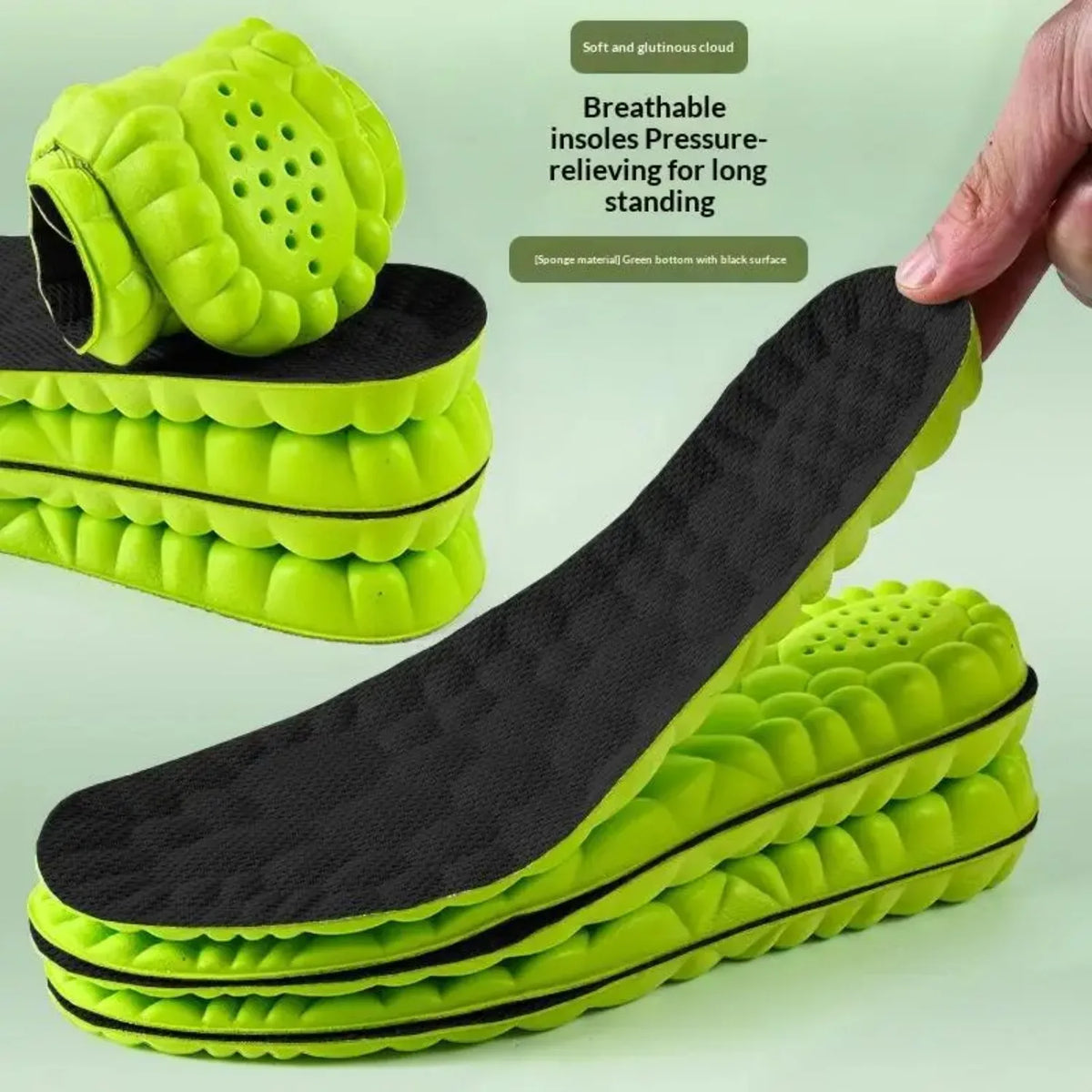 Cushioned Sports Shoe Insoles - 1 Pair