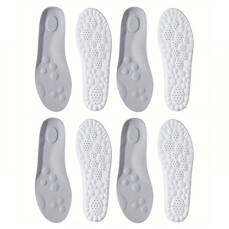 Latex Sport Insoles with Arch Support, Breathable & Deodorizing