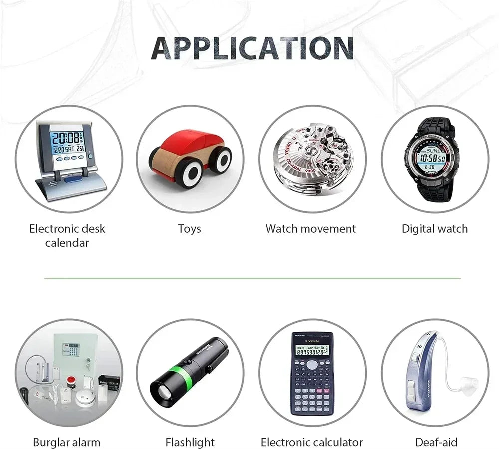 CR2032 Lithium Button Cell Batteries - 3V Coin Battery for Car Keys, Watches & Electronics