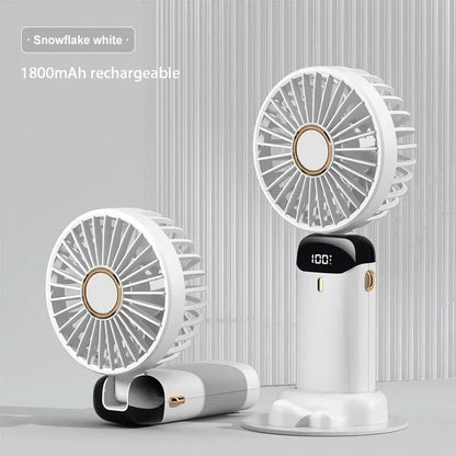5-Speed Rechargeable Folding Handheld Fan