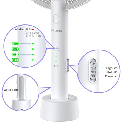 Rechargeable Electric Insect Swatter with Charging Dock