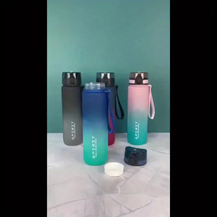 Gradient Color Sports Water Bottle – Matte Finish, 750ml & 1000ml