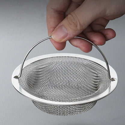 Stainless Steel Kitchen Sink Strainer — Anti-Clog Drain Filter with Handle