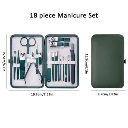 Stainless Steel Nail Care Kit with Travel Case