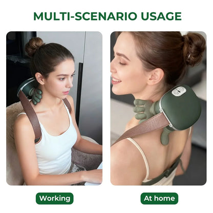 4D Kneading Neck & Shoulder Massager Shawl - Wireless Bionic Finger Massage