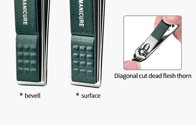 Stainless Steel Nail Clipper Set - 6-Piece Manicure & Pedicure Kit