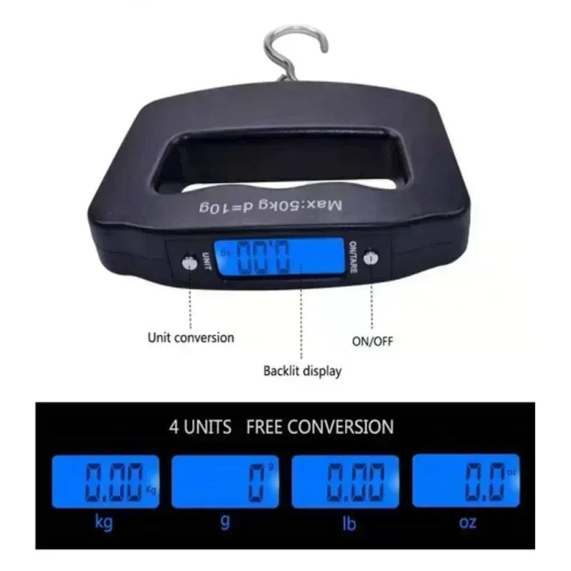 Digital Luggage Scale - 110lb Portable Travel Weight Scale with Backlight Display