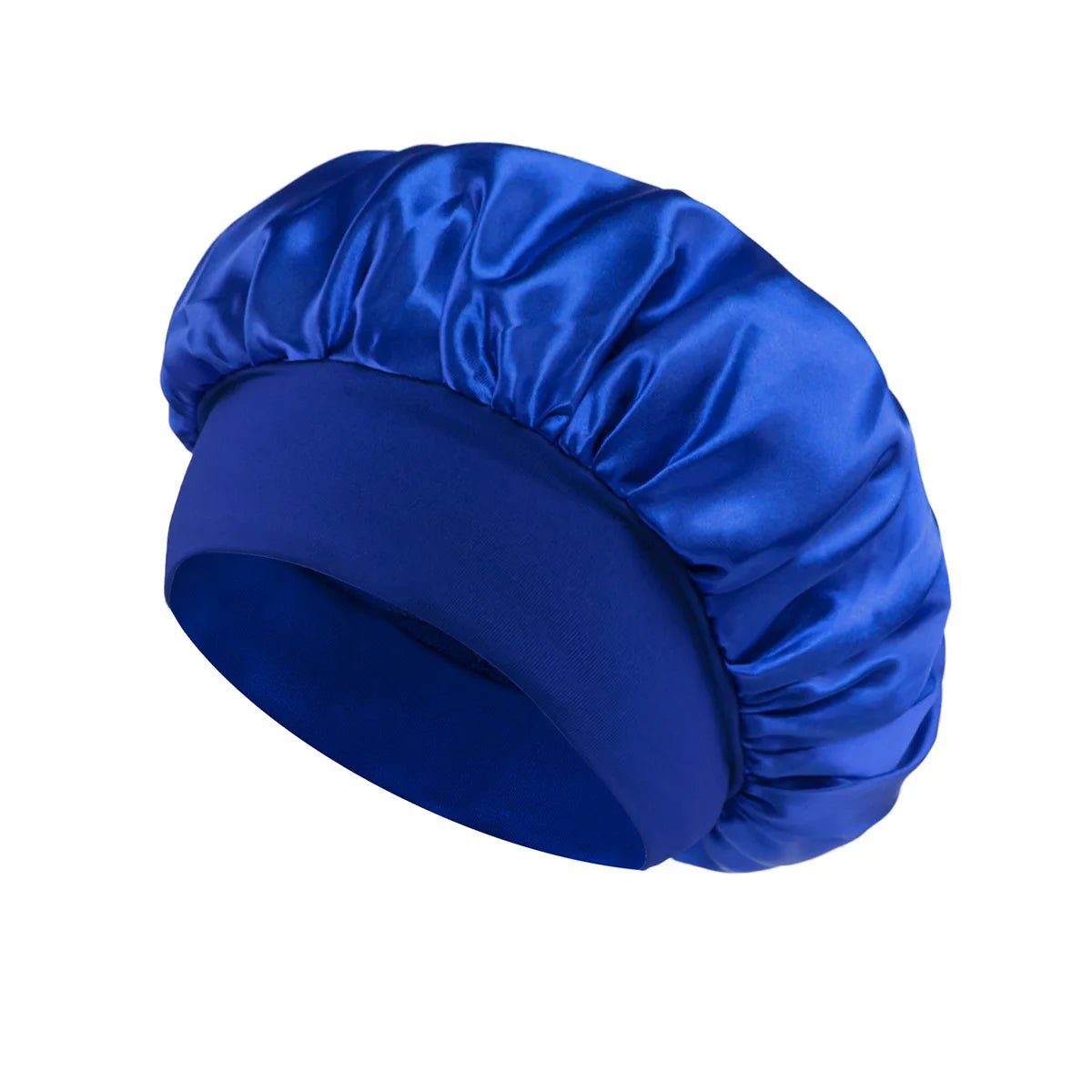 Satin Sleep Bonnet with Wide Elastic Band