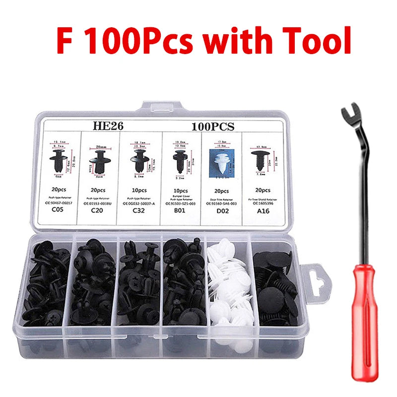 Car Trim Retainer Clips, 50 or 100 Pieces