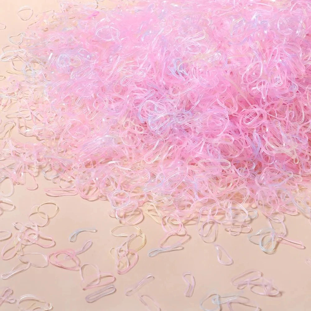 Mini Rubber Hair Ties, 500–2,000 Pack