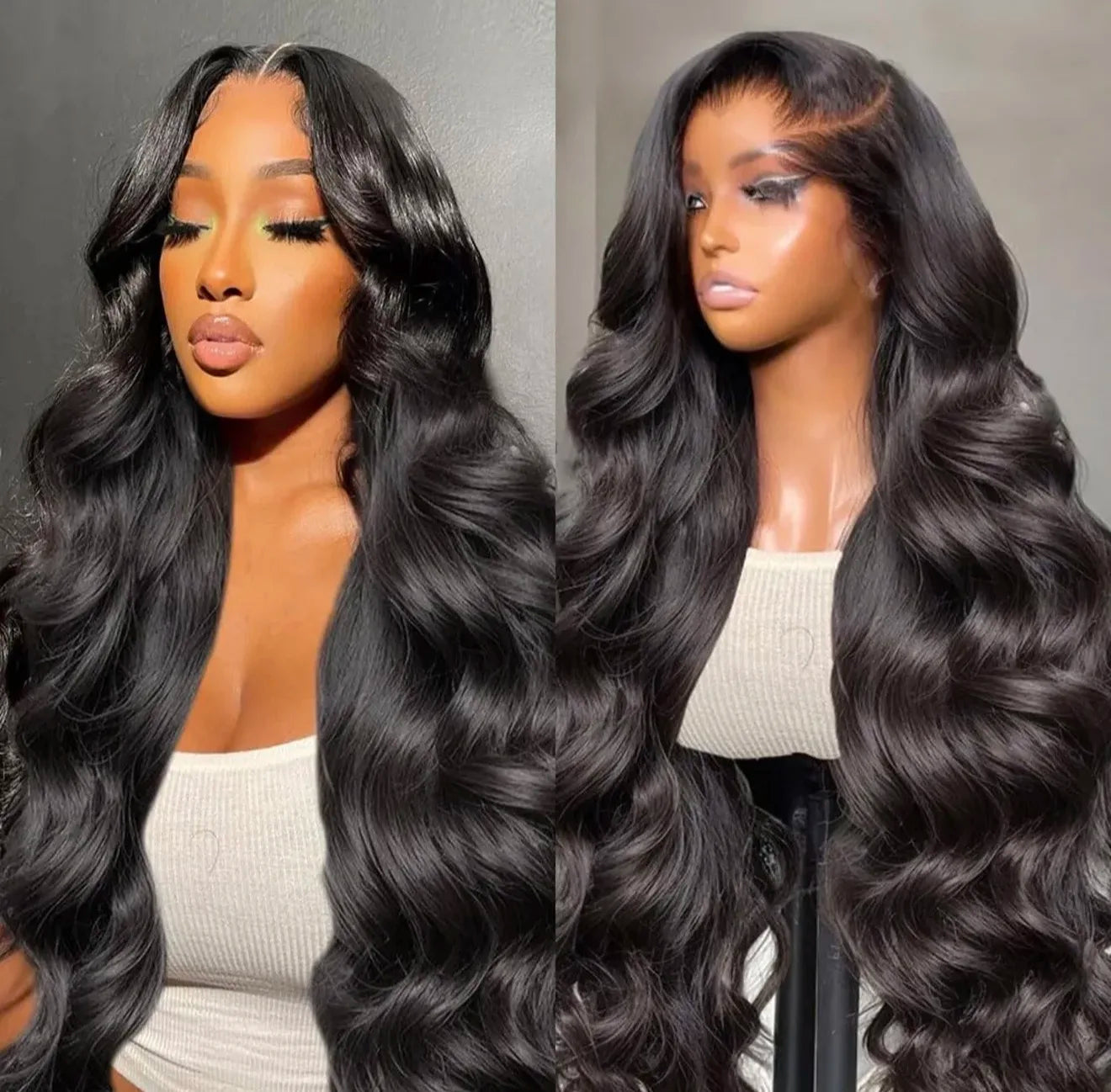 Brazilian Body Wave Human Hair Wig – HD Lace Front, 180% & 200% Density, 16–38 Inch