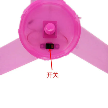 LED Pull-String Flying Disc Toy | Glow UFO Spinner