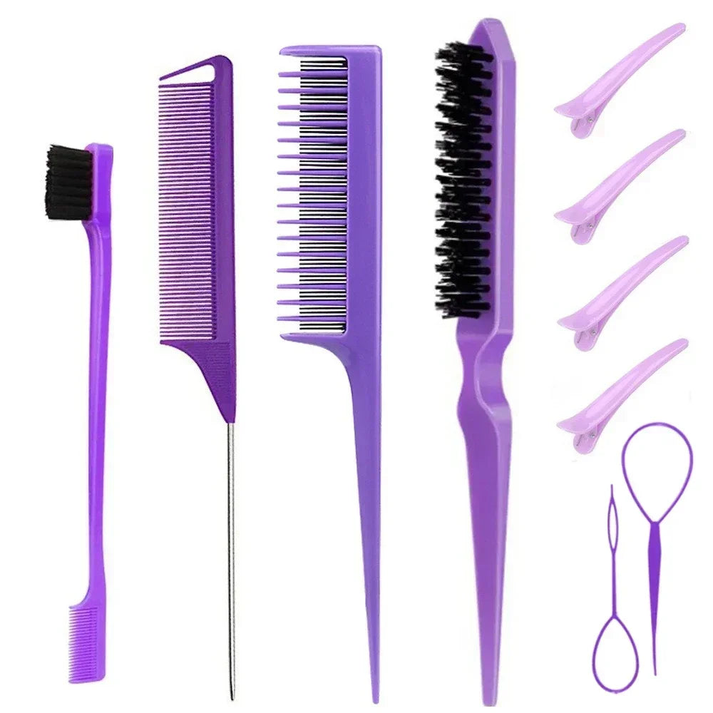 Professional Hair Styling Comb Set for Teasing, Braiding, and Expert Styling - Flexivo