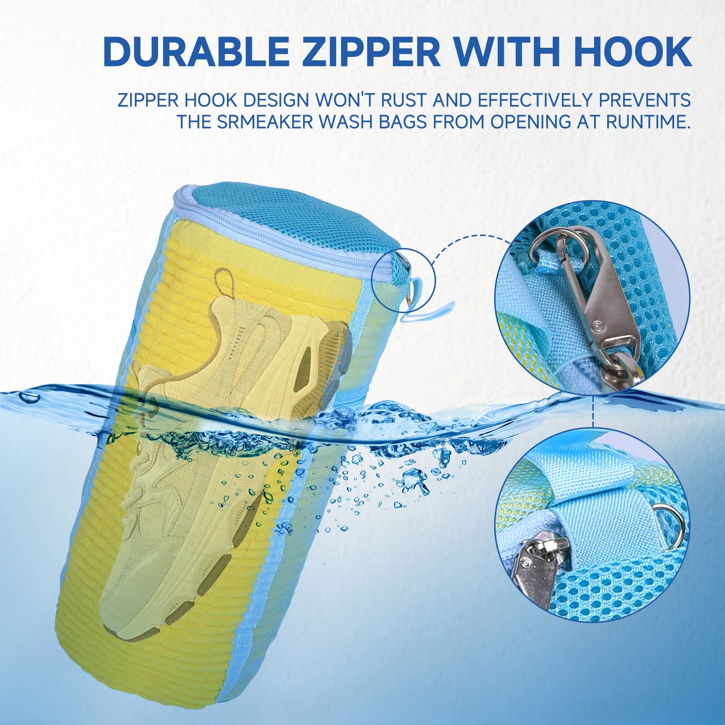 17-Piece Shoe Washing Bag & Laundry Kit with Adjustable Shoe Trees