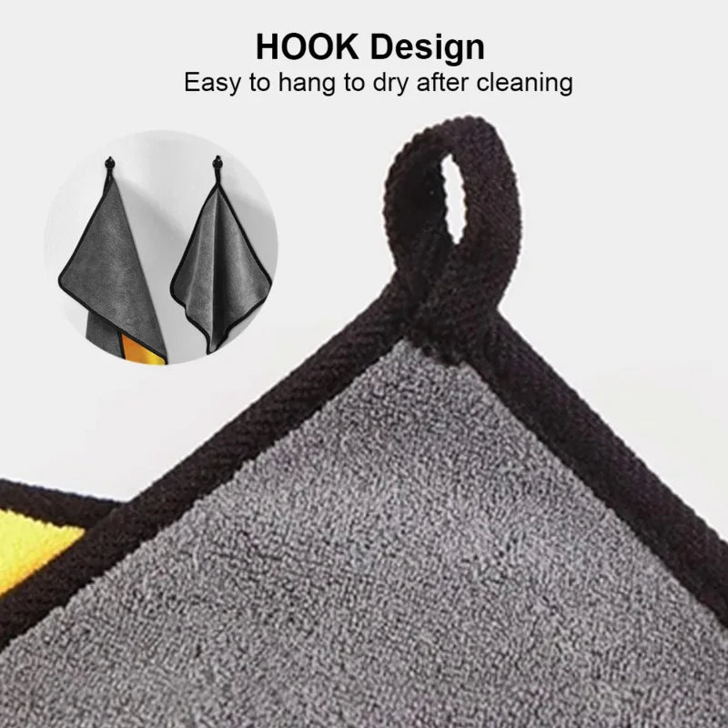 Premium Microfiber Car Wash Towels - Ultra Absorbent Cleaning Cloths (10-Pack, 30x60cm)