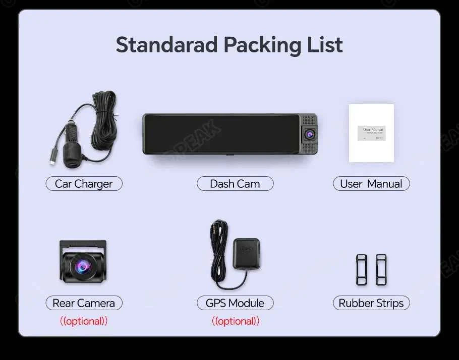 H330 3-Channel 4K Dash Cam with WiFi, GPS, and Night Vision - Flexivo