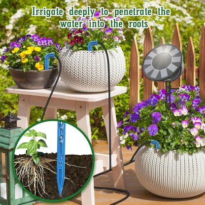 Solar Drip Irrigation Kit with Programmable Timer