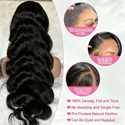 Body Wave Lace Wig, 16–38 in