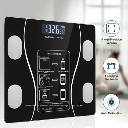 Smart Digital Body Scale - LED Display, 400 lbs Capacity, High Precision Weight Scale