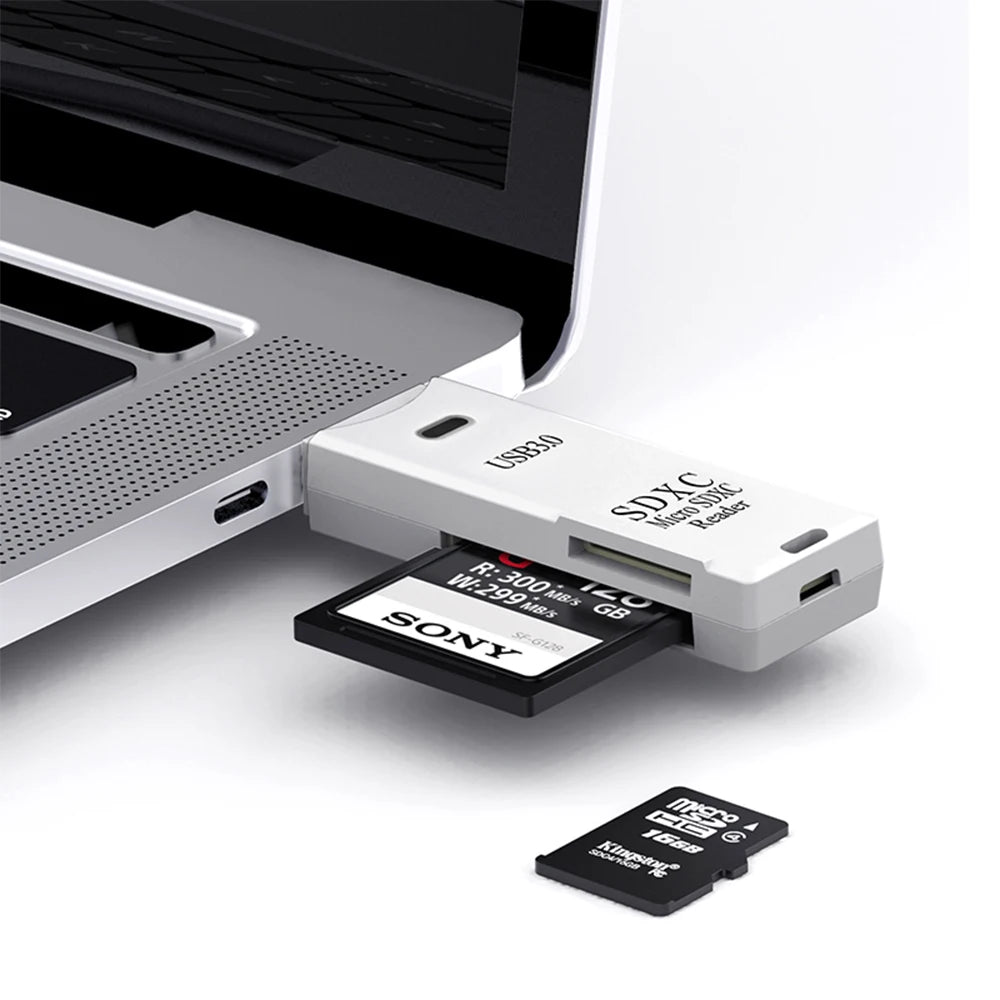 2-in-1 USB SD and microSD Card Reader
