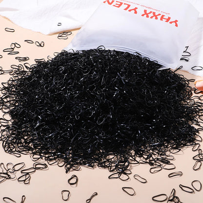 Mini Rubber Hair Ties, 500–2,000 Pack