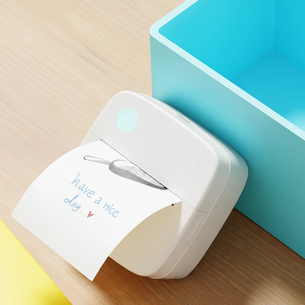 Mini Bluetooth Label Printer – 57mm Thermal, 1200mAh, No Ink Needed