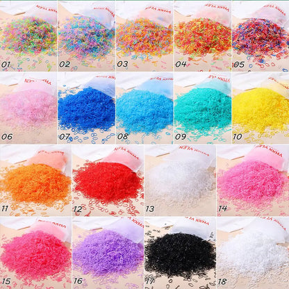 Mini Rubber Hair Ties, 500–2,000 Pack