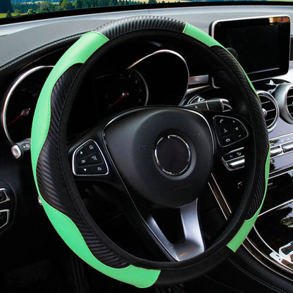 PU Steering Wheel Cover for 14.5–15 in Wheels