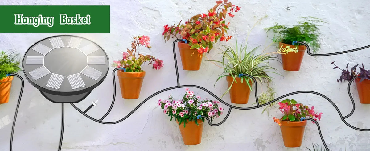 Solar Drip Irrigation Kit with Programmable Timer