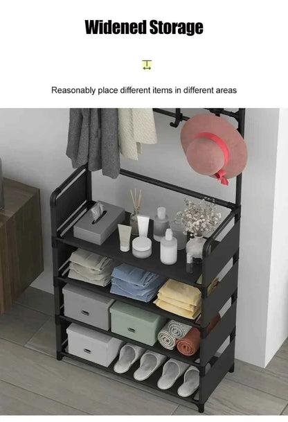 Multi-Layer Shoe and Hat Rack - Stylish Freestanding Organizer for Entryway and Bedroom - Flexivo
