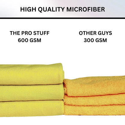 Premium Microfiber Car Cleaning Towels - 600GSM Professional Grade (6-Pack)