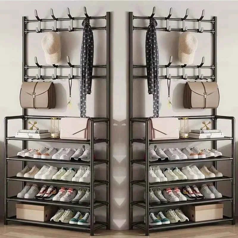 Multi-Layer Shoe and Hat Rack - Stylish Freestanding Organizer for Entryway and Bedroom - Flexivo