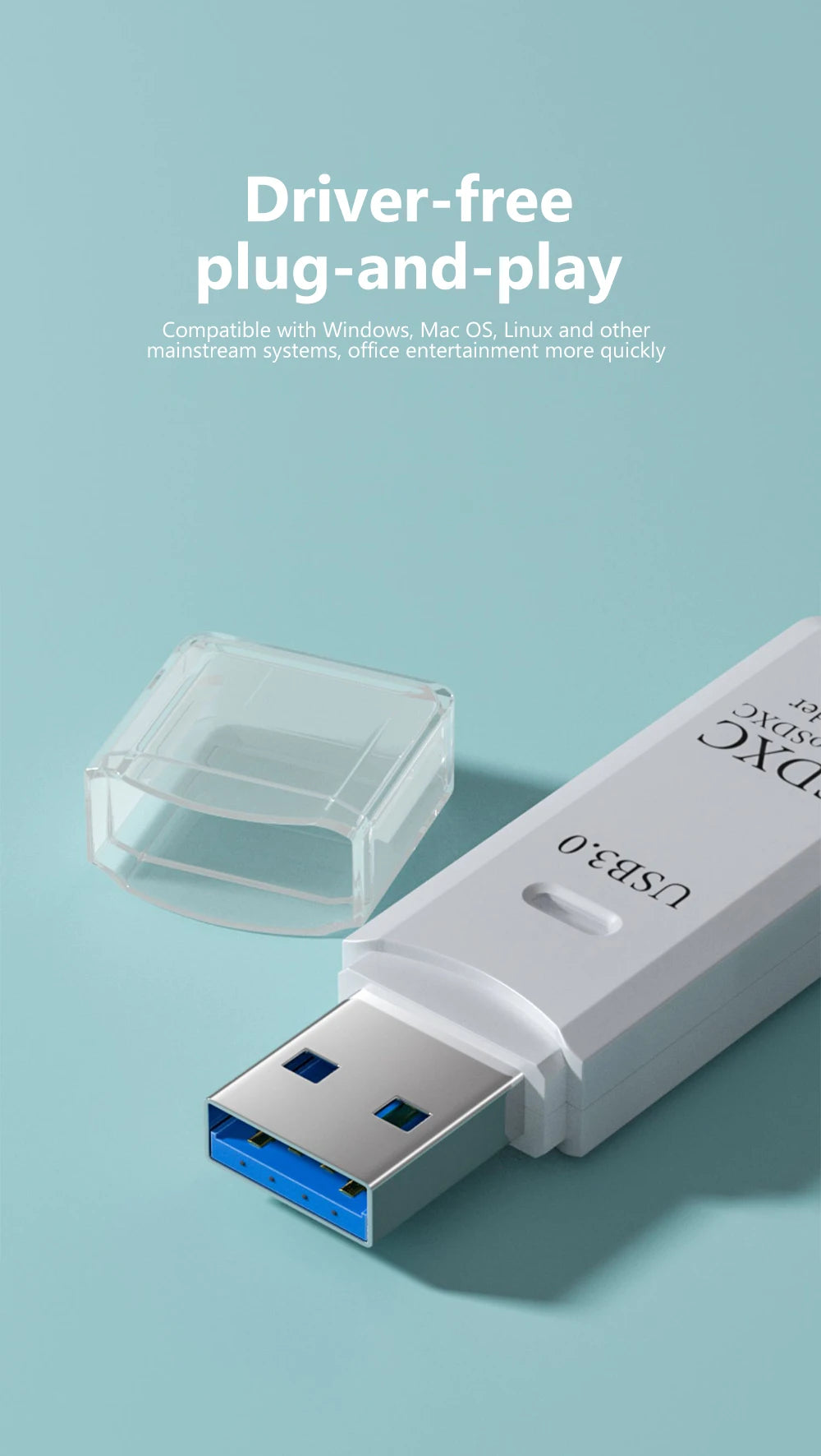 2-in-1 USB SD and microSD Card Reader