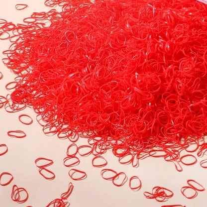 Mini Rubber Hair Ties, 500–2,000 Pack