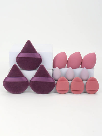 12-Piece Makeup Sponge & Powder Puff Set