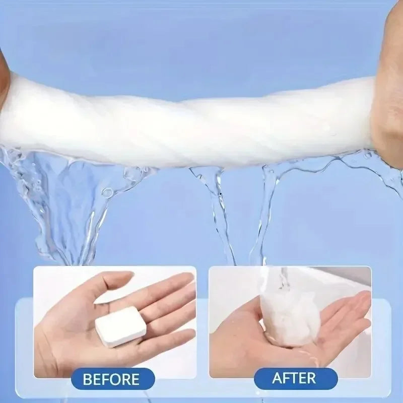 Disposable Compressed Towels - Thick Cotton Face & Beauty Cleansing Towels for Travel (14/28/42 Pack)