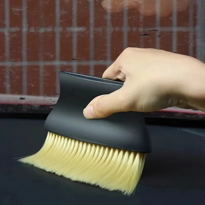 Car Interior Detail Brush with Soft Nylon Bristles