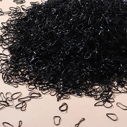 Mini Rubber Hair Ties, 500–2,000 Pack