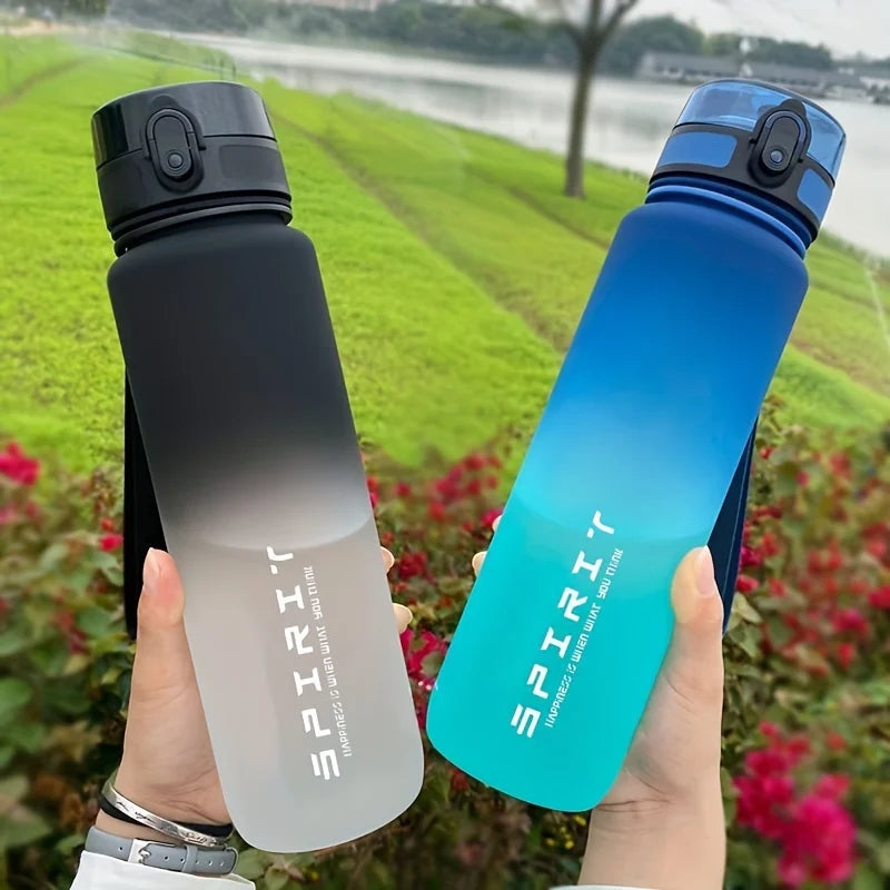 Gradient Color Sports Water Bottle – Matte Finish, 750ml & 1000ml