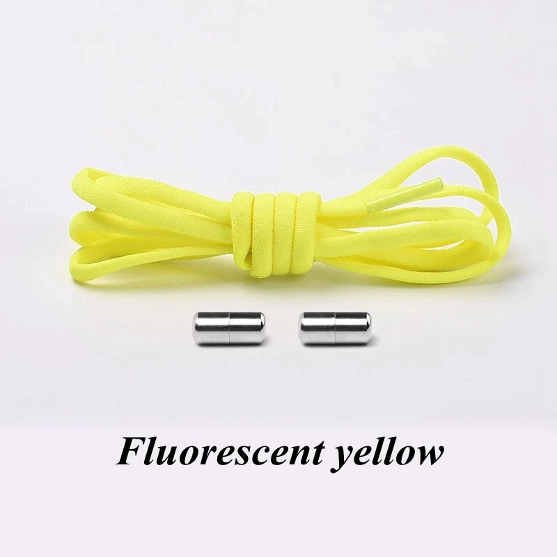 No-Tie Elastic Shoelaces with Metal Lock