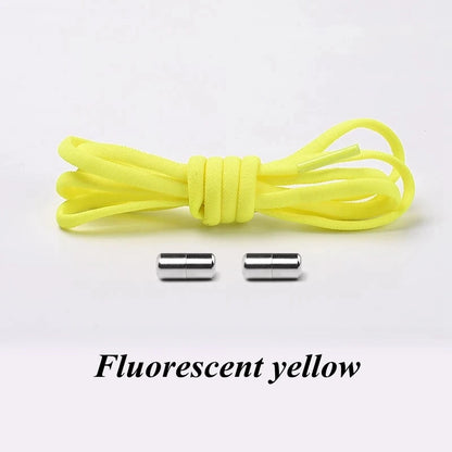 No-Tie Elastic Shoelaces with Metal Lock