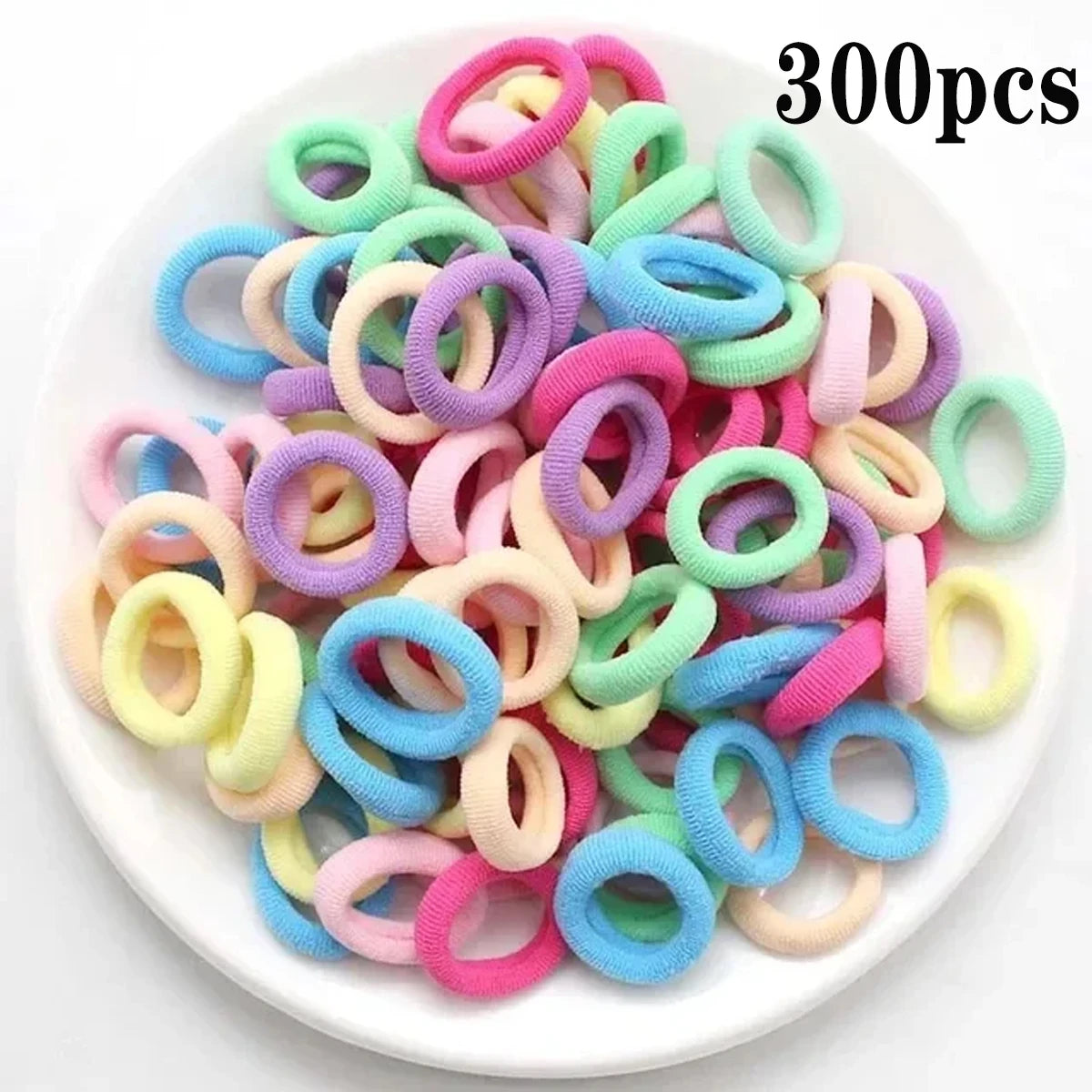 Nylon Mini Elastic Hair Ties, Assorted Packs