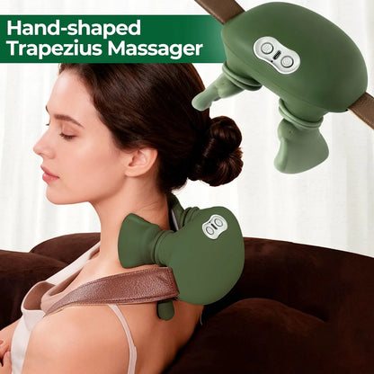 4D Kneading Neck & Shoulder Massager Shawl - Wireless Bionic Finger Massage