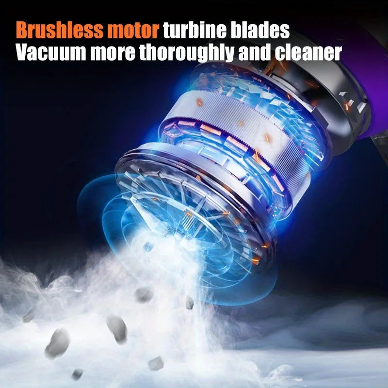 30000Pa Cordless Handheld Vacuum Cleaner - Brushless Motor, 4-in-1 Portable Car & Home Vacuum