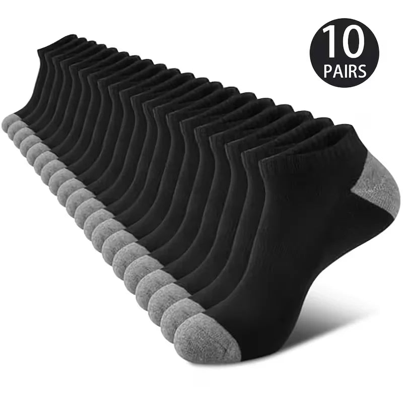 Unisex Comfort-Fit Ankle Socks (5–50 Pairs) — Breathable & Lightweight