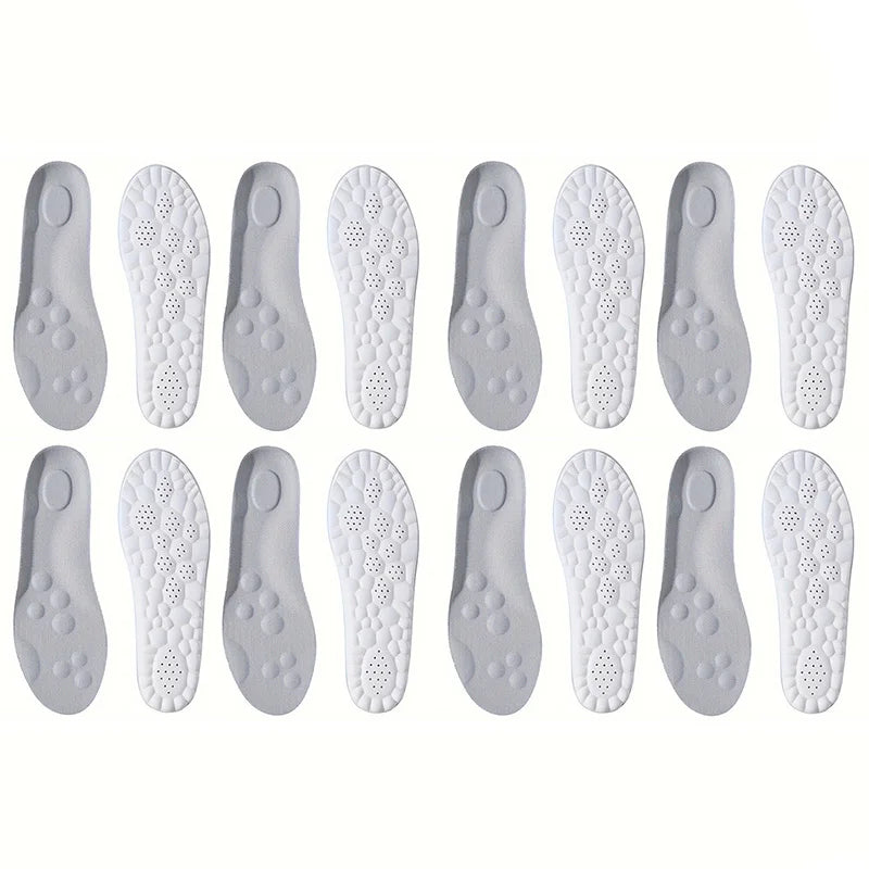 Latex Sport Insoles with Arch Support, Breathable & Deodorizing