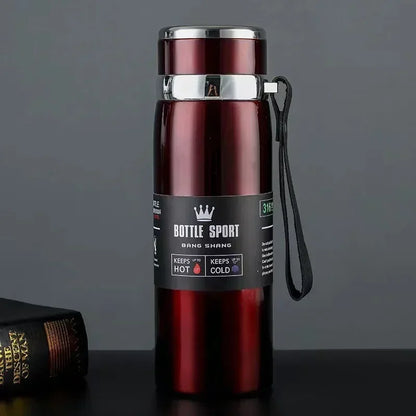 1000ml Stainless Steel Vacuum Thermos Bottle — Keeps Hot & Cold