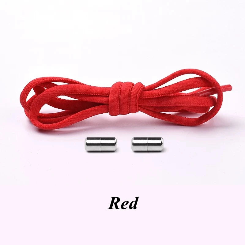 No-Tie Elastic Shoelaces with Metal Lock
