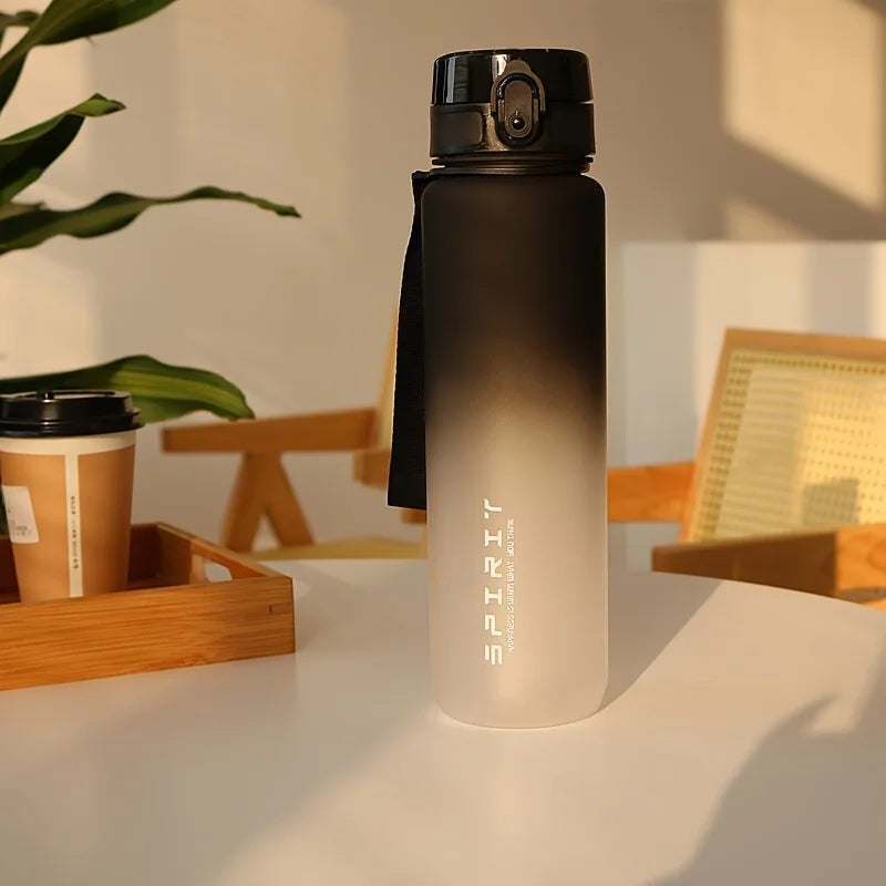 Gradient Color Sports Water Bottle – Matte Finish, 750ml & 1000ml